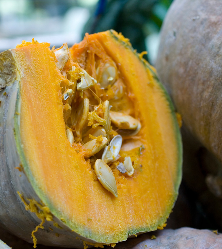 pumpkin cut open